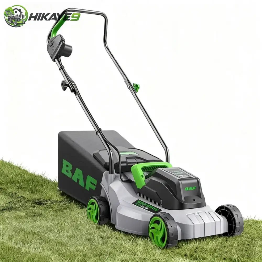 220V 2KW 2.5KW Cart Type Lawn Mower Foldable Lawn Mower Adjustable Trimming Height + 32M Long Power Cord Garden Trimmer
