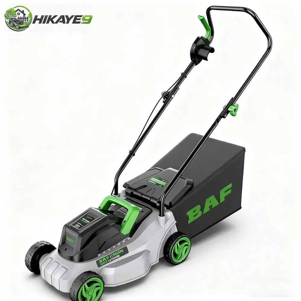 220V 2KW 2.5KW Cart Type Lawn Mower Foldable Lawn Mower Adjustable Trimming Height + 32M Long Power Cord Garden Trimmer