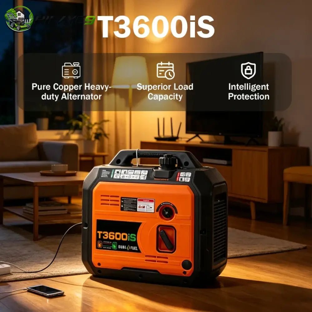 3.3kW Rated Dual Fuel Silent Inverter Generator 50Hz 230V Portable Gas LPG Power Supply for Household Outdoor Emergency