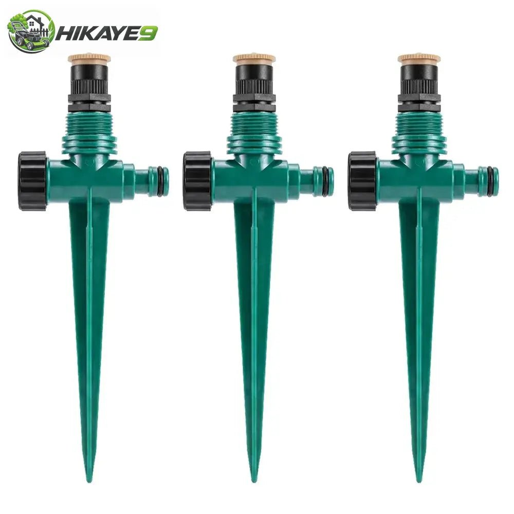 3Pcs 360° Rotation Automatic Lawn Sprinkler Corrosion Resistant Buried Plug Garden Nozzle Large Area Coverage