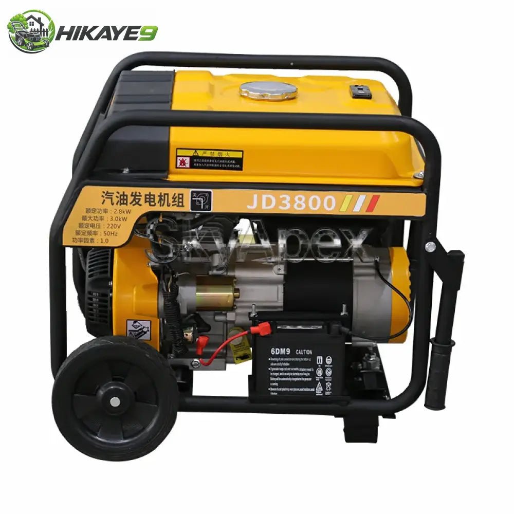 Electric Start Portable Inverter Generator Set 3/7/10KW With Handrail & Wheels Mobile Outdoor Home Emergency Power