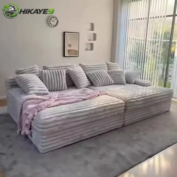 Hot Selling Modern Living RoomCompression Frameless Modular Sectional Sofa Set Furniture Vacuum Packed Boneless Couch