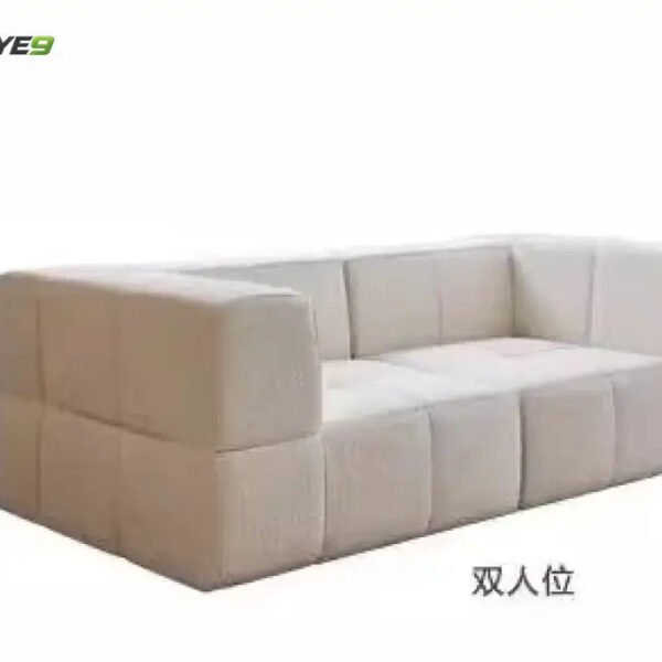 Living Room Compressed Vacuum Sofas Modern Small Apartment Fabric Living Room Sofa Cream Style Marshmallow Sofa Free