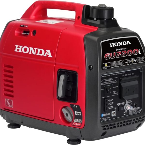 Honda EU2200i Inverter Generator - 2200W Portable with CO-MINDER & My Generator App - EU2200ITAN