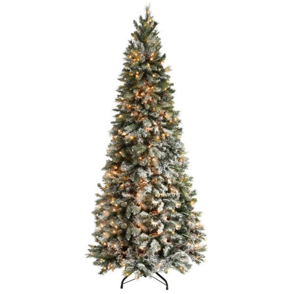 Lighted Artificial Spruce Christmas Tree